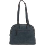 B.O.C. Womens Blue Faux Leather Shopper Purse Shoulder Handbag Medium BHFO 4145