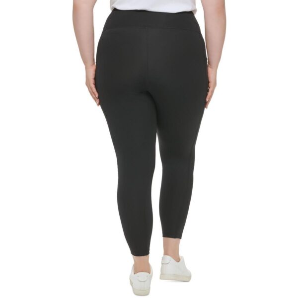 Calvin Klein Womens Black Fitness Workout Athletic Leggings Plus 1X BHFO 8671