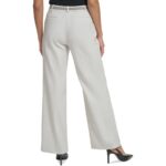 Calvin Klein Womens High Rise Pleated Business Wide Leg Pants BHFO 8369