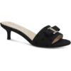 Charter Club Womens Tessa Black Slip On Heels Shoes 6.5 Medium (B,M) BHFO 8313