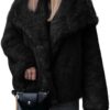 Cicy Bell Womens Faux Fur Coat Winter Shaggy Casual Oversized Lapel Jackets Warm Fuzzy Outerwear