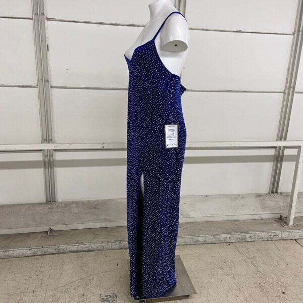 CITY STUDIOS Trendy Embellished Velvet Gown Women's Size 20W Blue