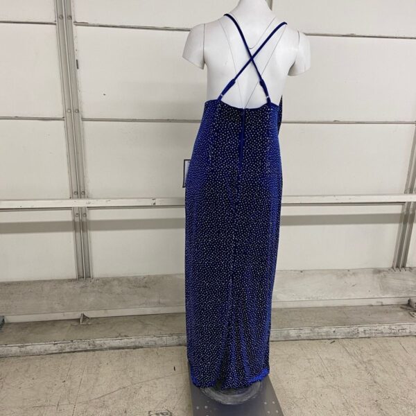 CITY STUDIOS Trendy Embellished Velvet Gown Women's Size 20W Blue