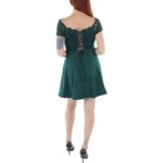 City Studios Womens Green Crepe Mini Fit & Flare Dress Juniors 5 BHFO 6166