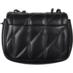 Coach Womens Black Leather Quilted Purse Shoulder Handbag Medium BHFO 2711