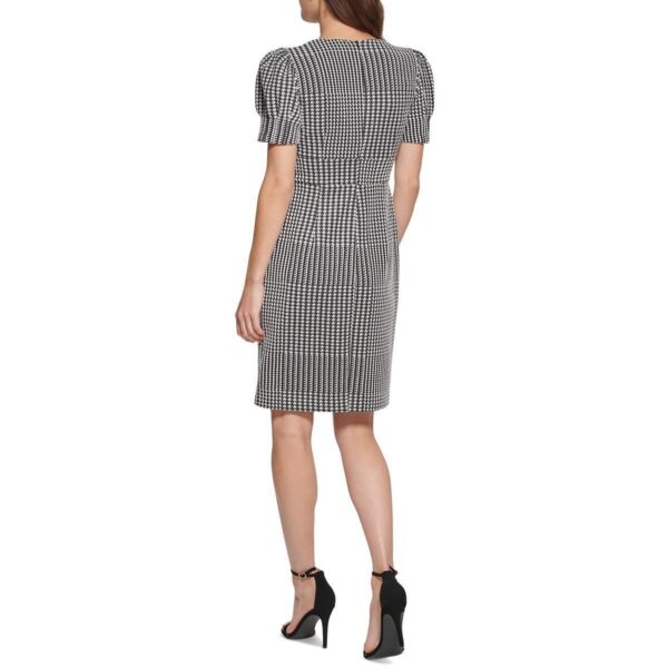 DKNY Womens Houndstooth Sheath Dress BHFO 0452