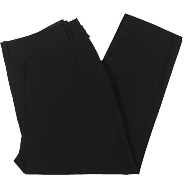 DKNY Womens Sunbaked Black Crepe Dress Pants 14 BHFO 5562