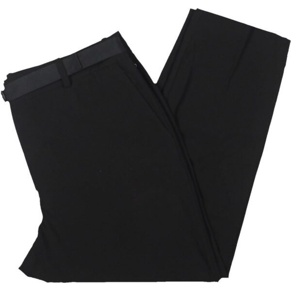 DKNY Womens Sunbaked Black Crepe Dress Pants 14 BHFO 5562