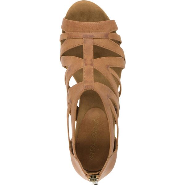 Easy Street Womens Amaze Tan Dress Sandals Shoes 9.5 Narrow (AA,N) BHFO 5046