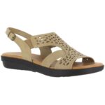 Easy Street Womens Bolt Beige Sport Sandals Shoes 8.5 Medium (B,M) BHFO 6827