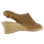 Easy Street Womens Stacy Tan Wedge Sandals Shoes 8 Medium (B,M) BHFO 1808