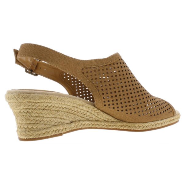 Easy Street Womens Stacy Tan Wedge Sandals Shoes 8 Medium (B,M) BHFO 1808