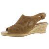 Easy Street Womens Stacy Tan Wedge Sandals Shoes 8 Medium (B,M) BHFO 1808