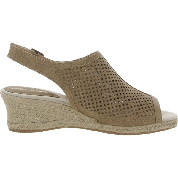 Easy Street Womens Stacy Tan Wedge Sandals Shoes 8 Medium (B,M) BHFO 1808