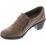 Easy Street Womens Stroll Taupe Shooties Shoes 6 Extra Wide (E+, WW) BHFO 2455