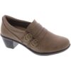 Easy Street Womens Stroll Taupe Shooties Shoes 6 Extra Wide (E+, WW) BHFO 2455