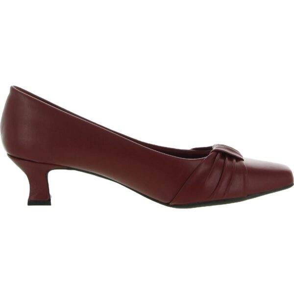 Easy Street Womens Waive Faux Leather Slip On Dress Heels Shoes BHFO 4914