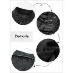 Eytino Womens Button Down Denim Jackets Long Sleeve Oversize Boyfriend Jeans Jackets Black S Female