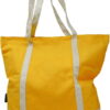 Ezprogear Large Heavy Duty Canvas Tote Bag 20" W x 17" H x 6" D (Mango/Cream)