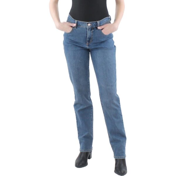 Gloria Vanderbilt Womens Amanda Classic Rise Tapered Leg Jeans Petites BHFO 7222