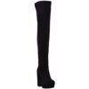 Guess Womens Cristy Black Tall Thigh-High Boots Shoes 5 Medium (B,M) BHFO 8519