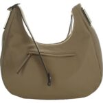 Jessica Simpson Womens Kinsey Tan Faux Leather Logo Hobo Handbag Large BHFO 6787