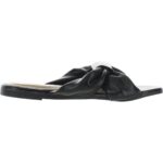 Journee Collection Womens Black Flatform Sandals 7.5 Medium (B,M) BHFO 0574