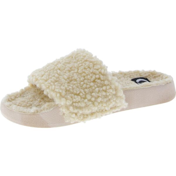 Journee Collection Womens Haimi Beige Slide Sandals 9 Medium (B,M) BHFO 4953