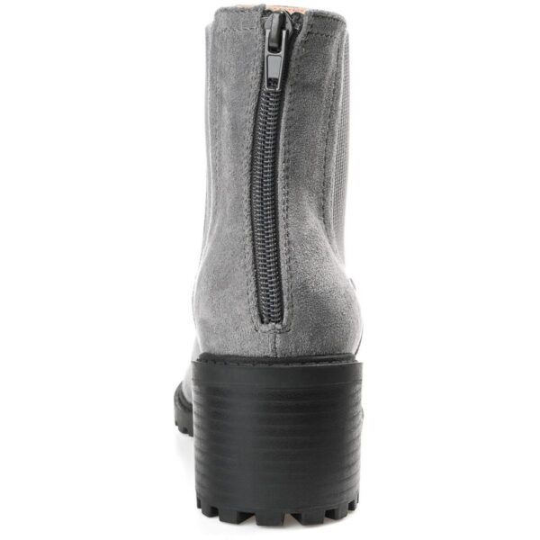 Journee Collection Womens Jentry Gray Ankle Boots 10 Medium (B,M) BHFO 7155