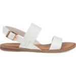 Journee Collection Womens Lavine Buckle Flat Slingback Sandals Shoes BHFO 8533