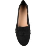 Journee Collection Womens Marci Black Loafers Flats 11 Medium (B,M) BHFO 0198