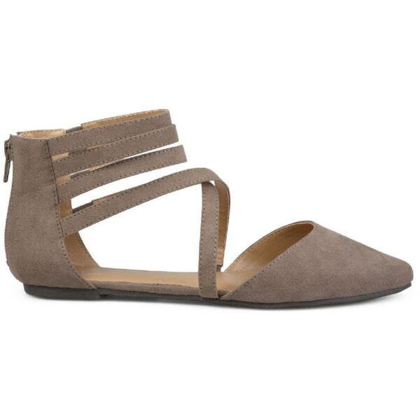 Journee Collection Womens Marlee Faux Suede Pointed Toe Flats Shoes BHFO 4128