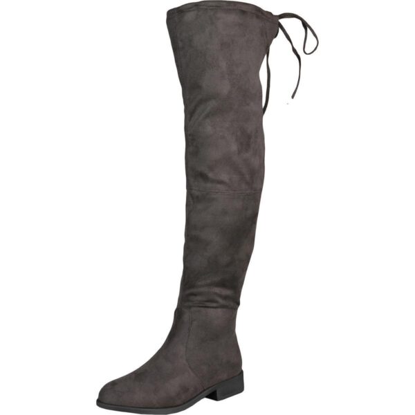 Journee Collection Womens Mount Faux Suede Over-The-Knee Boots Shoes BHFO 5845