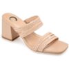 Journee Collection Womens Natia Slide Sandals Shoes BHFO 7353