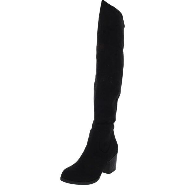 Journee Collection Womens Sana Faux Suede Over-The-Knee Boots Shoes BHFO 2442