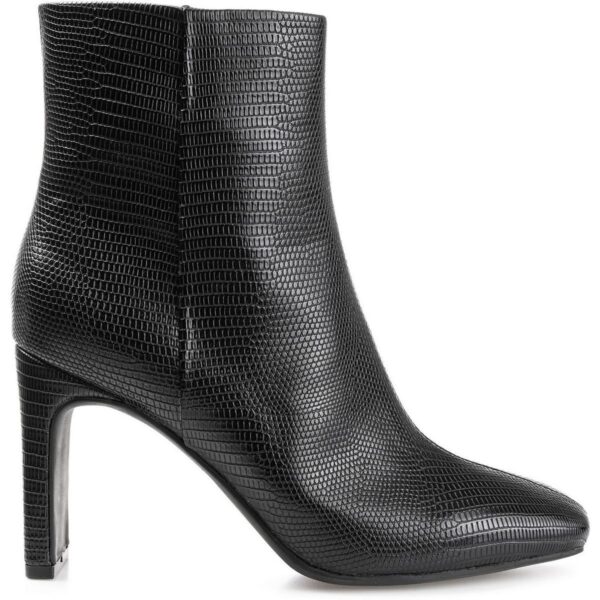 Journee Collection Womens Sarla Faux Leather Booties Ankle Boots Shoes BHFO 0548