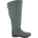 Journee Collection Womens Spokane Faux Leather Knee-High Boots Shoes BHFO 8909