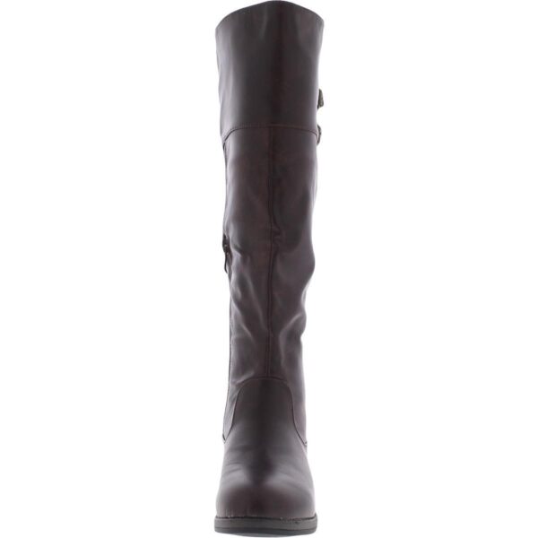 Journee Collection Womens Tori Faux Leather Knee-High Boots Shoes BHFO 6531