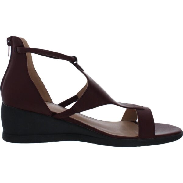 Journee Collection Womens Trayle Faux Leather Wedge Sandals Shoes BHFO 8533