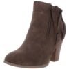 Journee Collection Womens Vally Zipper Almond Toe Ankle Boots Shoes BHFO 4910