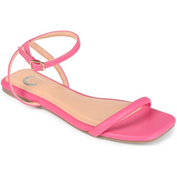 Journee Collection Womens Veena Flat Casual Ankle Strap Shoes BHFO 8403