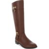 Karen Scott Womens Deliee 2 Brown Riding Boots Heels 5.5 Medium (B,M) BHFO 9295