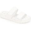 Kenneth Cole New York Womens Reeves Quilted 2 Band Flats Slide Sandals BHFO 0995