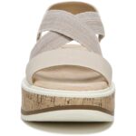 LifeStride Womens Clementine Beige Wedge Sandals 6.5 Medium (B,M) BHFO 3421