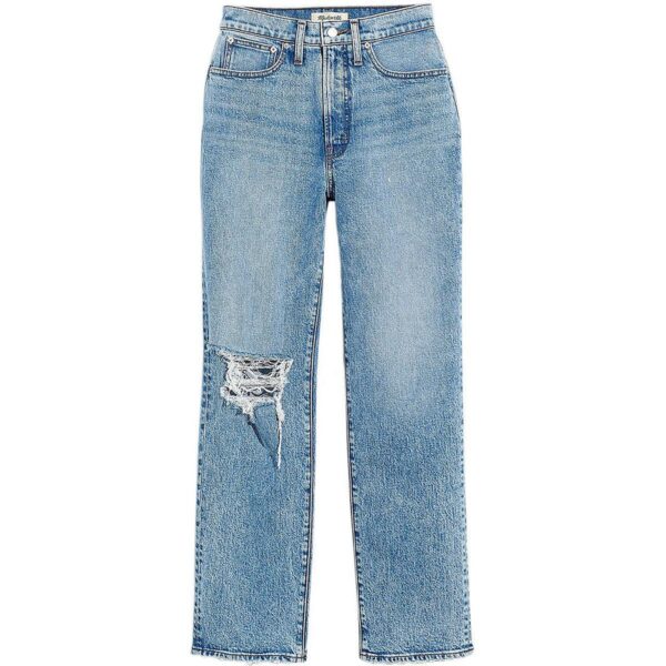 Madewell Womens The Perfect Vintage Blue Ripped Straight Leg Jeans 29 BHFO 3815