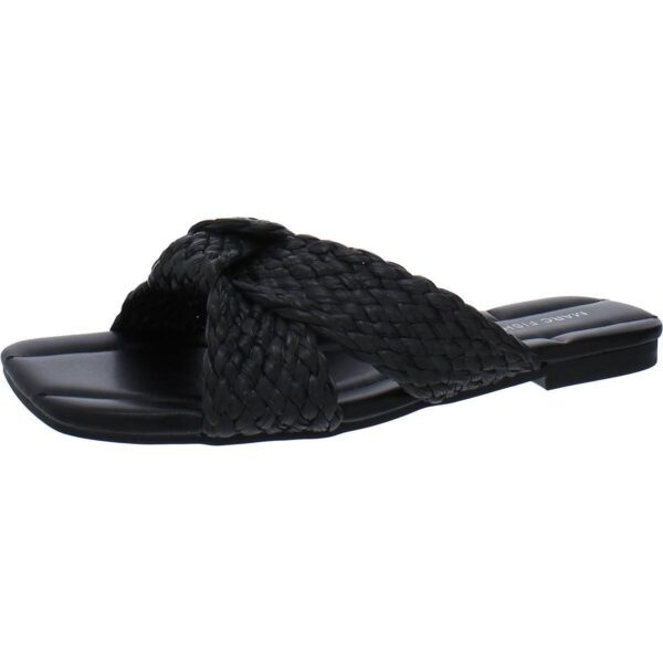 Marc Fisher Womens Lasket Woven Slip-On Flats Slide Sandals Shoes BHFO 1763