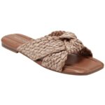 Marc Fisher Womens Lasket Woven Slip-On Flats Slide Sandals Shoes BHFO 1763