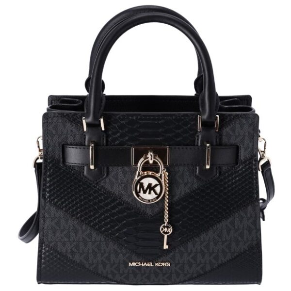 Michael Kors 35R4GHMS1L Hamilton Small Satchel Signature MK