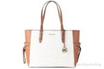 Michael Kors Women’s Saffiano Leather Drawstring Tote, Beige