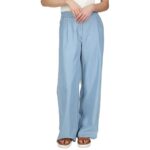 MICHAEL Michael Kors Womens Blue Tencel Wide Leg Pants Petites PM BHFO 9212